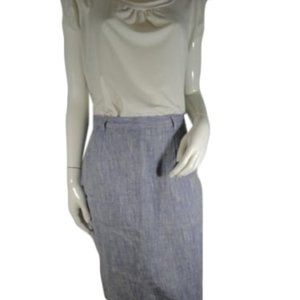 Gerard Darel Light Blue Tweed Skirt Size 42 SKU 000154